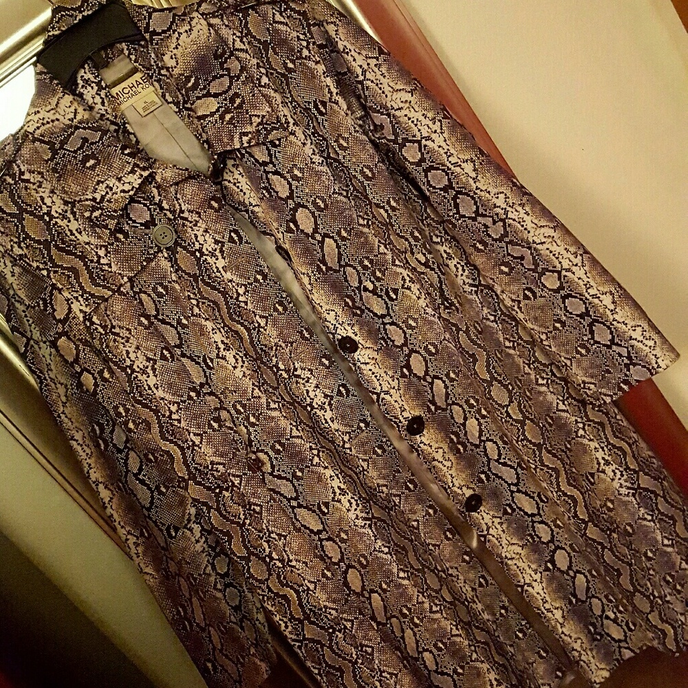 Michael Kors snakeskin trenchcoat